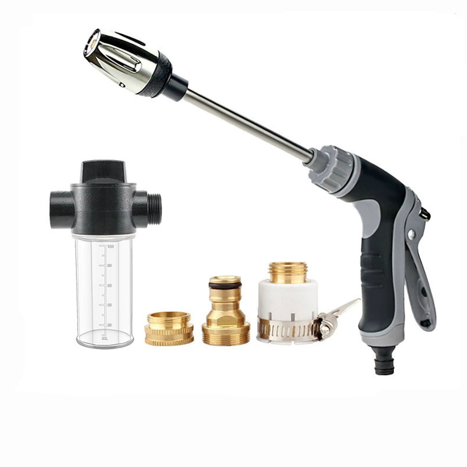 High Pressure Water Gun, Pressure Washer Gun, Portable Washer for Car, Floor, Wall Cleaning, with 360 Rotating for Three Spray Modes, Watering Sprayer for Cleaning Yard Pets
