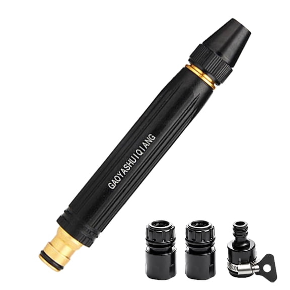 High Pressure Water Hose Nozzle, Adjustable Water Cannon Sprayer for Car Wash, Garden Water, Patio Clean