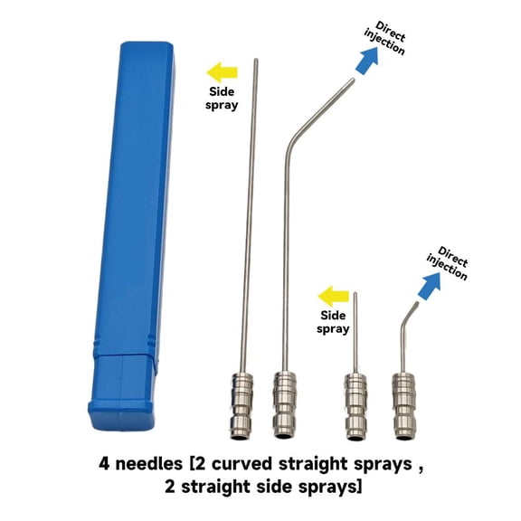 High Pressure Water Jet Nozzle 4PCS Stainless Steel Needle Set For Deep Reach Cleaning Universal Quick Connect Leak Proof Design