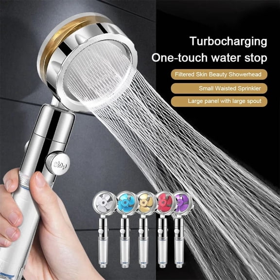 High Pressure Water Saving Shower Head - Adjustable 360 Rotation Head