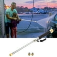 thumbnail image 1 of High Pressure Water Spray Nozzle for Garden Hose, Pressure Washer Gun, Car Wash Tool, Aluminum Alloy Adjustable Jet, Vehicle & Patio Cleaning for Homeowners, Spray Wand, Black, 1 of 4