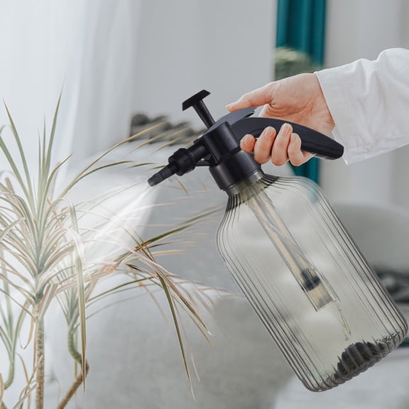 High Pressure Watering Spray Bottle, 2000ml Garden Watering Can with Adjustable Nozzle, 360° Rotating Sprayer for Indoor Outdoor Plants, Lawn, Car Wash, Pet Cleaning, Multi-Purpose Pressure Sprayer