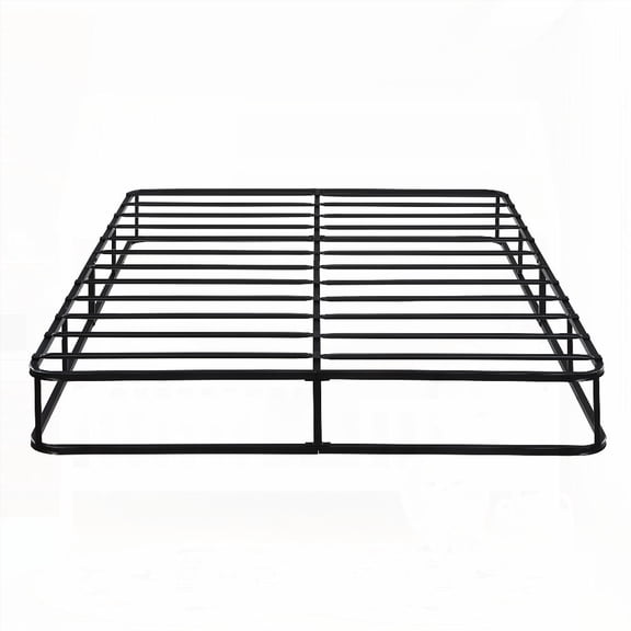 High Profile 8.5 Inch California King Mattress Foundation with 12 Slat Support and Textured Fabric Cover
