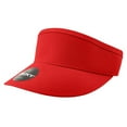thumbnail image 1 of Decky 3015 High Profile Cotton Visors Hat-Red, 1 of 3