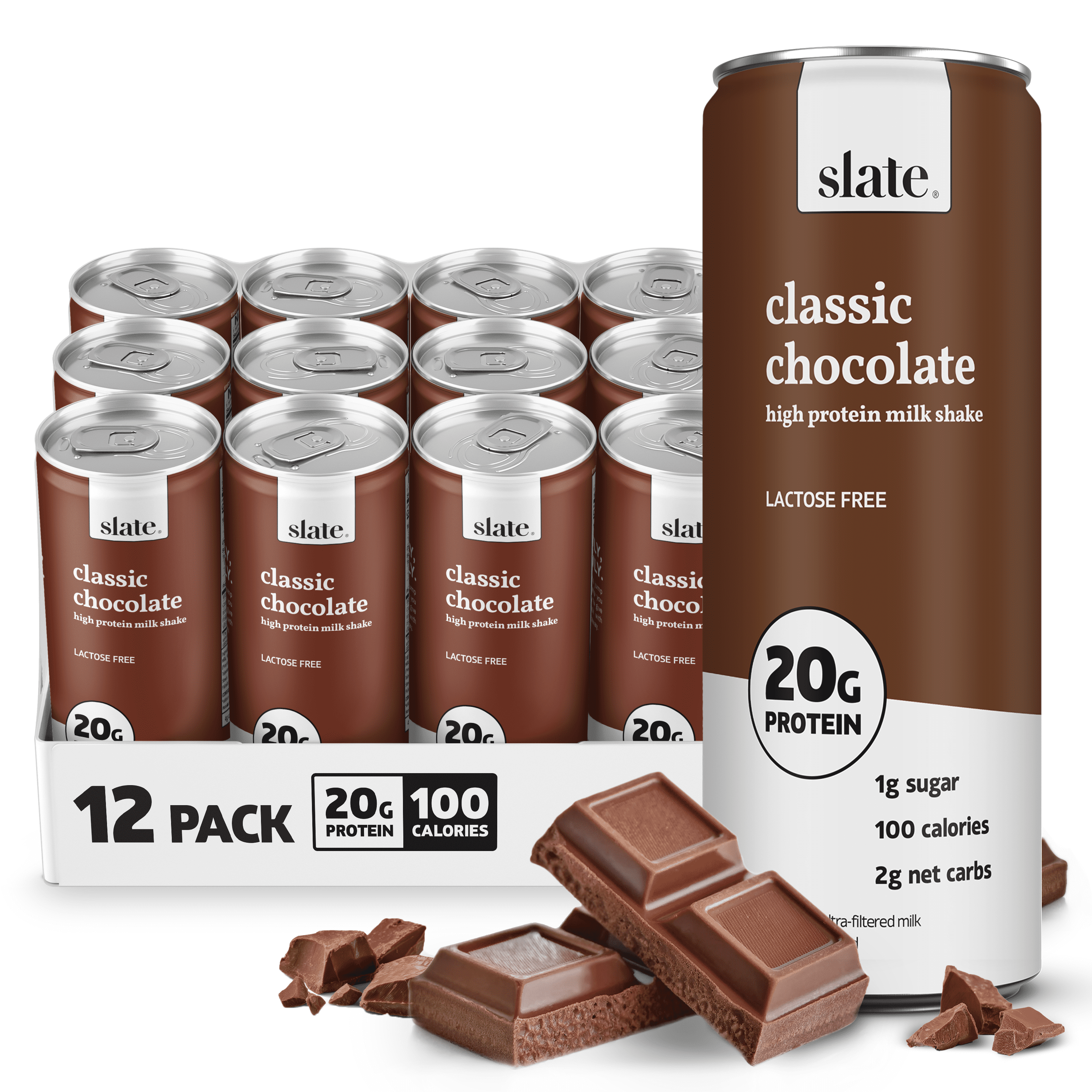 Slate Milk, High Protein Iced Coffee, Caramel Latte, 175mg