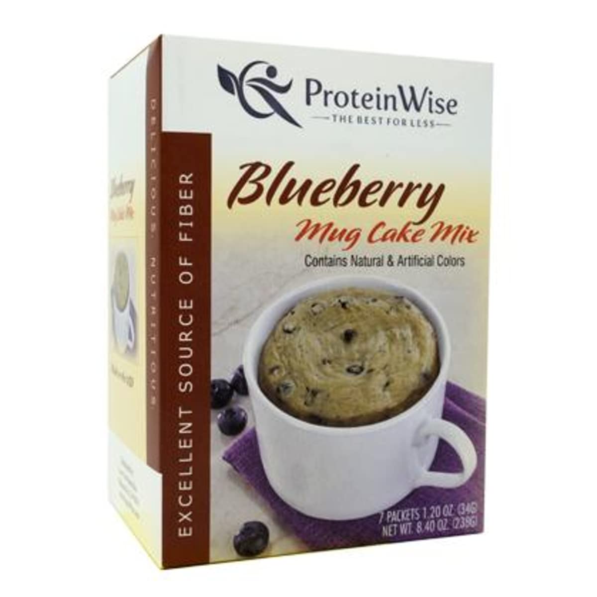 High Protein Mug Cake Mix, Blueberry, Gluten Free, Trans Free, High