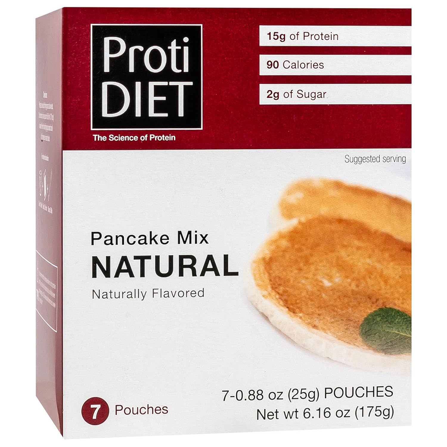 High Protein Natural Pancake Mix, 15g Protein, Low Calorie, Low Carb