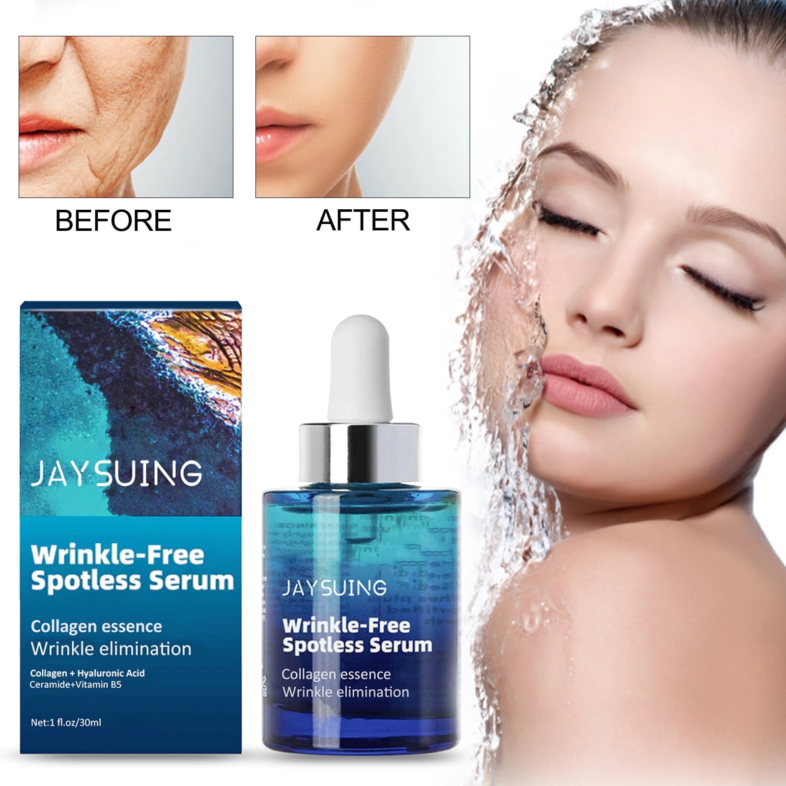 High Pure Anti Aging Serum, Wrinkle Reducing and Brightening Serum