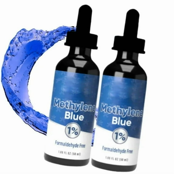High Purity Methylene Blue Drops – 1% USP, No Formaldehyde, 50ml Volume