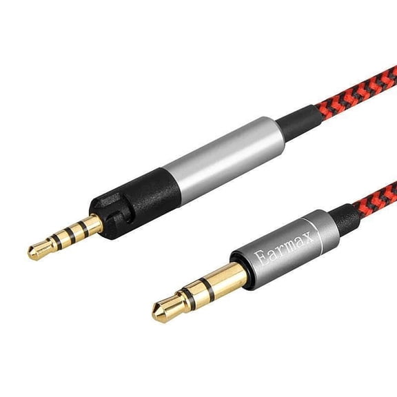 High Purity OFC Nylon Upgrade Cable 4ft Compatible with Sennheiser HD518 HD558 HD549 HD569 HD579 HD595 HD598 HD598SE HD599 HD2.30 HD560S HD400PRO Headphones, 3.5mm to 2.5mm