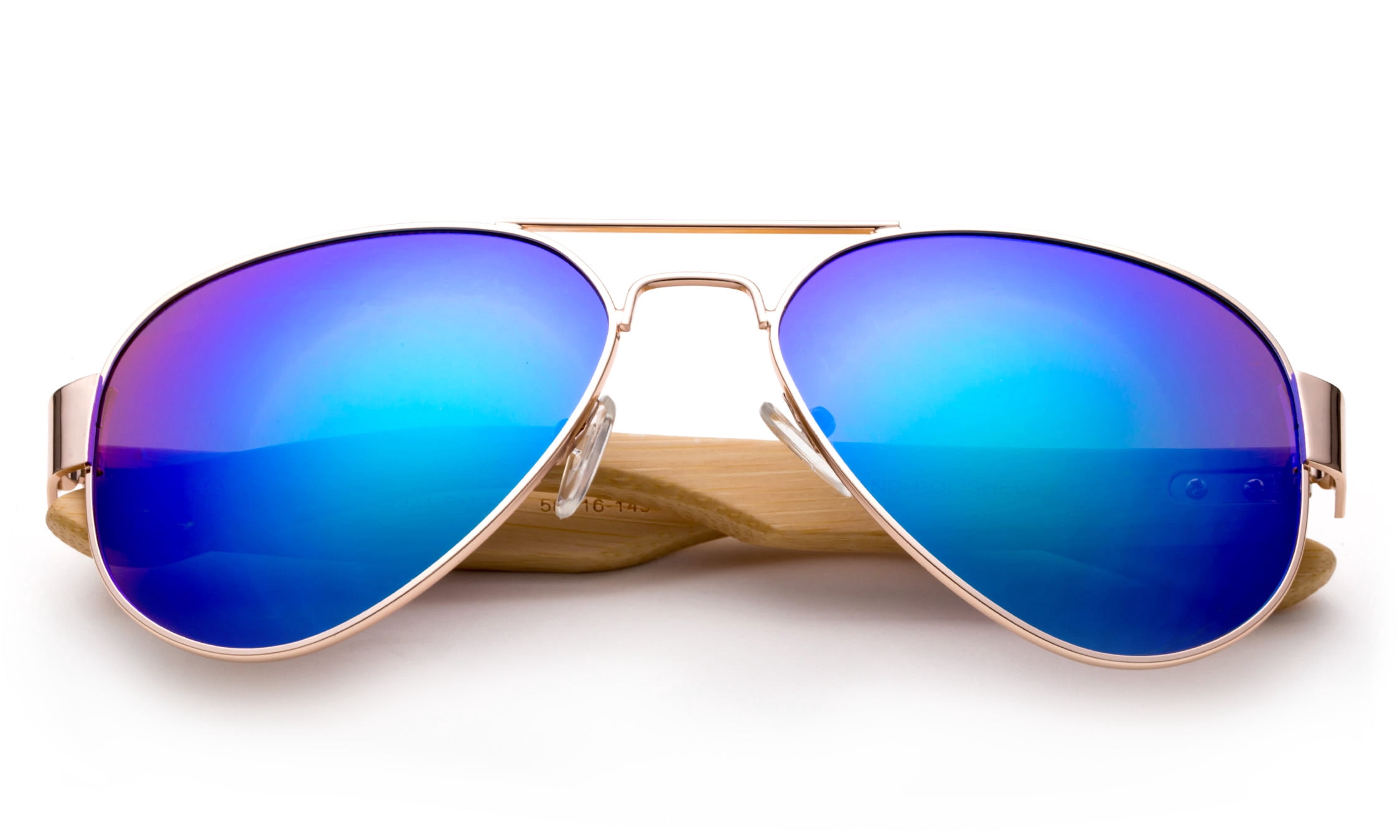 High Qaulity Real Bamboo Arm Aviator Sunglasses Bamboo Sunglasses for Men & Women