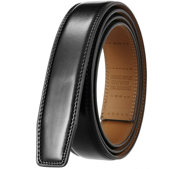 High Quality 1.18-1.22in Width No Holes Cowhide Leather Belt Without Automatic Buckle Luxury Brand Mens Ratchet Belts Black Brown men gifts