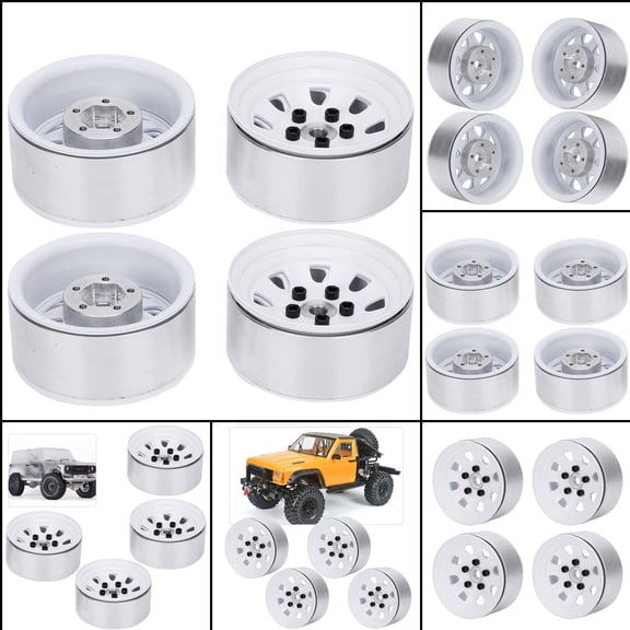 High,Quality 1.9" RC Car Wheel Rims, Aluminum Alloy, Fits , D90, SCX10, Easy Install