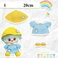 thumbnail image 1 of High Quality 10/20cm Cotton Doll/1/12 BJD Dolls Doll Accessories Casual Style Winter Wear Fashion Doll Hoodies Hats Doll Wintercoat Clothes Sport Clothes Doll Vest Tops 1, 1 of 8