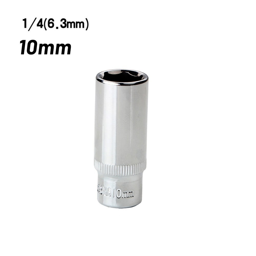 High Quality 10mm Deep Socket for Repair Tools 14 Square 6 Point Drive ...