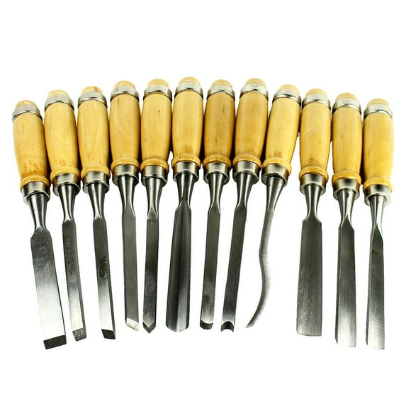 High-Quality 12 Piece Hand Chisel Tool Set for Wood Carving Professionals