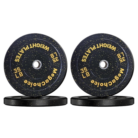 High-Quality 140LB Bumper Plates Set for Barbell 4 x 35LB Rubber Weight Plates, 2-Inch Precision Design, Durable & Safe for Weightlifting, Perfect for Home & Commercial Gym, size: 140lbs (4*35lbs)