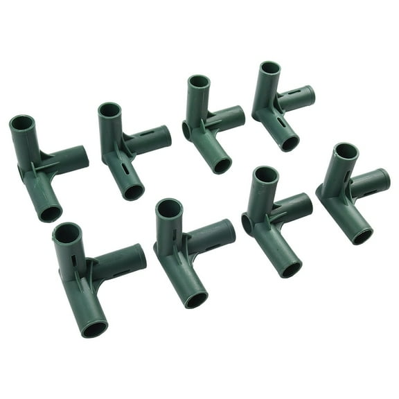 High Quality 16Mm Pvc Fitting 4 Types Stable Support Heavy Duty Greenhouse Frame Building Connector Greenhouse Frame Connector