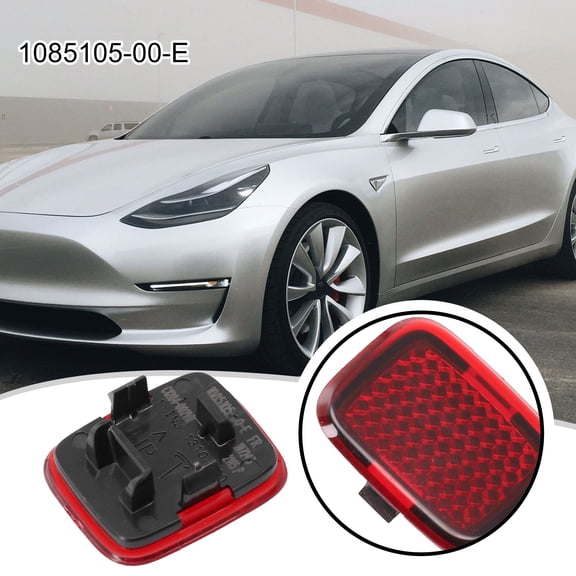 High Quality 1X Reflector Lamp Plug-And-Play Red Plastic 1085105-00-E Easy Installation For Tesla Model 3 M3 2022 Fangkenuo