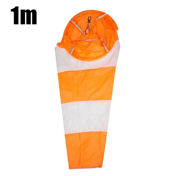 High-Quality 1m Airport Windsock Outdoor with Reflective Belts Grommet