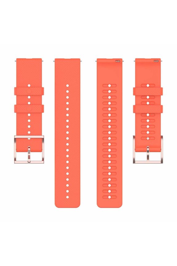 High-Quality 22mm Silicone Watch Band for Polar Vantage M2, Grit X, and Vantage M, Offering a Comfortable Fit, Sweat Resistance, and a Classic Orange Color for a Bold Look, C