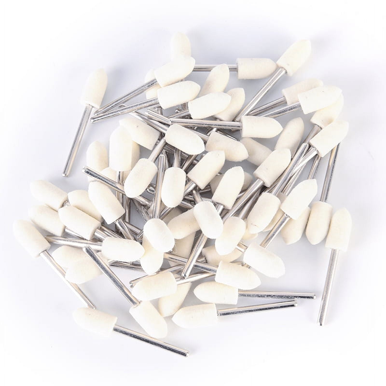 High Quality 25pcs 3x8 Felt Polishing Buffing Pad Head Set for Rotary