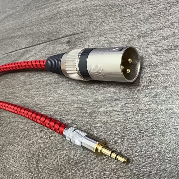 High-Quality 3.5Mm to XLR Male Audio Cable, Suitable for Smartphones, Computers, Sound Cards, Microphones, And Speakers - Durable Round Design with Soft Board Connectors