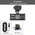 High Quality 3 Channel Car DVR with 1080P Resolution and 3Lens Inside