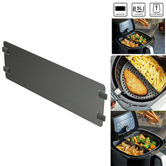 High Quality 304 Stainless Steel Air Fryer Basket Divider Cooking ,Measures 18 1x8 5cm Keeps Food Separated During Simultaneous Cooking Dishwasher Safe And Non Toxic Kitchen Accessory