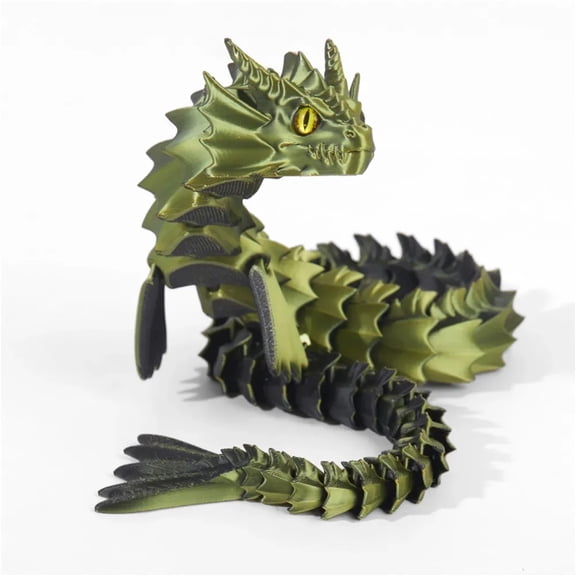 High Quality 3D Printed Sea Dragon for Living Room Multi-joint Movable Home Accessories Decorative Figurines Gift 2025