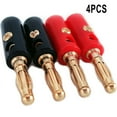 thumbnail image 1 of High Quality 4Mm Banana Plug Male Connector Gold Audio Speaker Wire Cables 4Pcs, 1 of 8