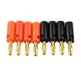 thumbnail image 1 of High Quality 4Mm Banana Plug Male Connector Gold Audio Speaker Wire Cables 8Pcs, 1 of 10