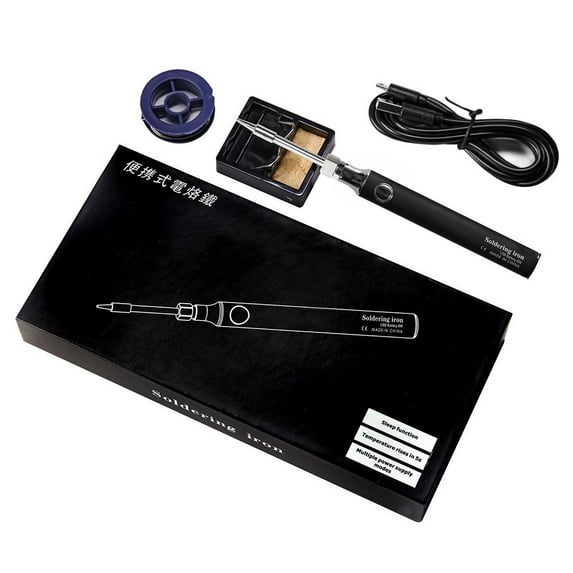 High Quality 5V8W Fast Charging Repair Welding Tools Electric Soldering Iron Solder Iron USB BLACK