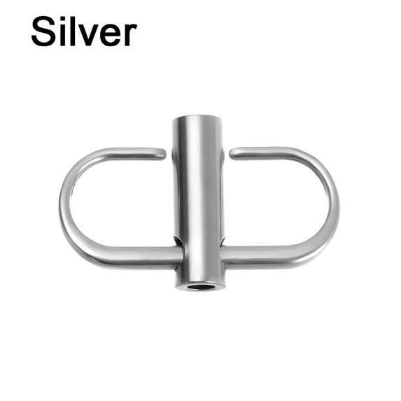 High Quality Accessories Adjustment Buckle Outdoor Tools Strap Length Shorten Metal Buckle Clip Bag Screw Positioning Handbag Chain Buckles SILVER