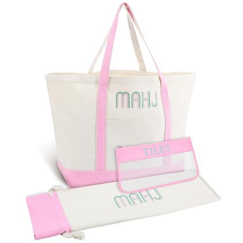 High-Quality American Mahjong Tile Carrying Case. Lightweight And Convenient Canvas Material.