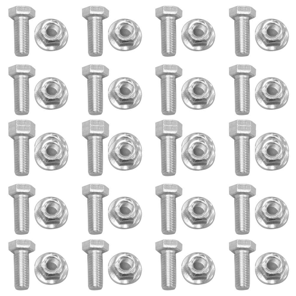 High Quality Auger Shear Pins Bolts & Nuts for Honda Snowblowers - 20 Sets