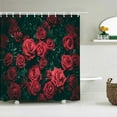 thumbnail image 1 of High Quality Beautiful Flowers Fabric Shower Curtain Waterproof Floral Bath Curtains for Bathroom Decorate with 12, 1 of 5