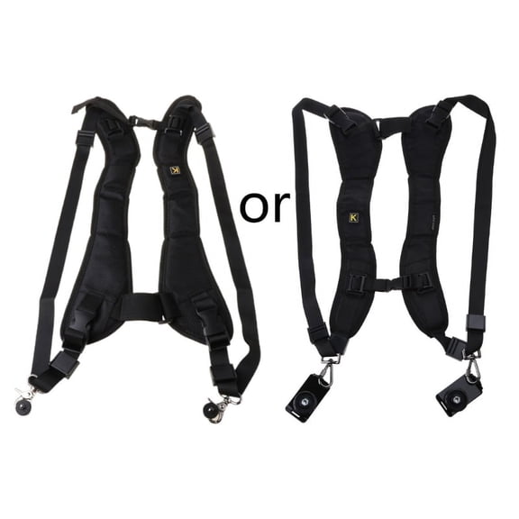 High Quality Black Professional Rapid Camera Double Shoulder Sling Strap For SLR