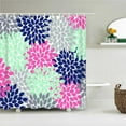 thumbnail image 1 of High Quality Blue Fresh leaf Printed Fabric Shower Curtain Plant Leaves Bath Screen Waterproof Bathroom Decor with, 1 of 5