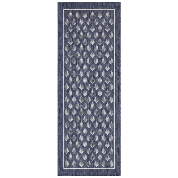 Polypropylene Blue Rug | Add Style to Indoor/Outdoor Living, Easy to Maintain