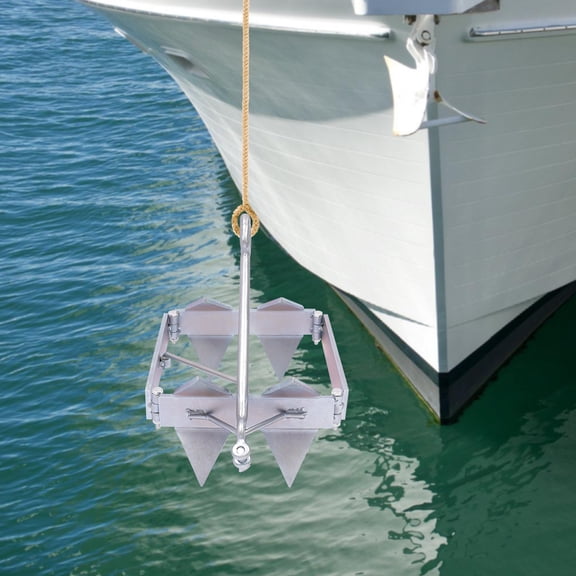 High-Quality Boat Anchor, Sliding Cube Design with Fixed Teeth, Steel Construction, Easy Storage for Effortless Anchoring