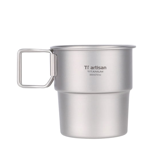 High Quality Brand New Practical To Use Titanium Cup Titanium Cup 300Ml 300Ml Camping Stackable Mug Titanium Backpacking