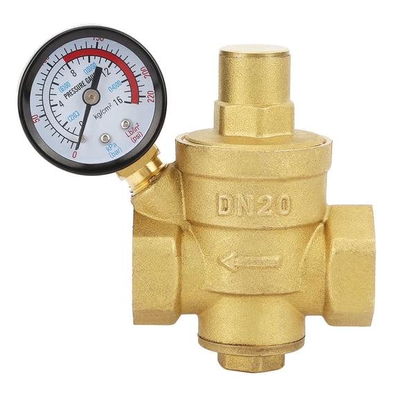 High,Quality Brass Water Pressure Regulator, DN20, For Stable Water Flow Easy Installation