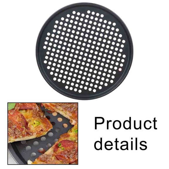 High-Quality Carbon Steel Perforated Pizza Tray For Perfectly Crispy Pizzas YIWEI
