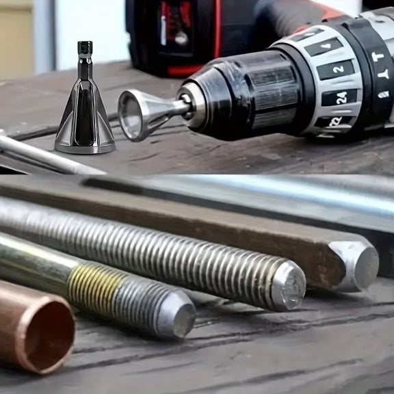 High-Quality Chamfering Knife for Metalworking - Deburring Tool & Edge Trimming Scraper Compatible with Electric Drills