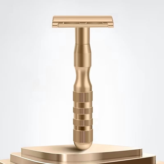 High Quality Classic Double Edge Safety Razor Set - Eco-Friendly Shaving Kit for Men and Women with 5 Blades