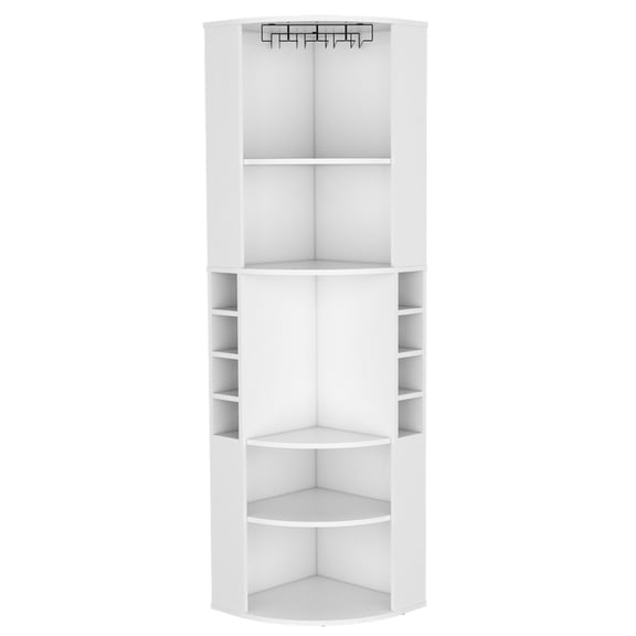 High-Quality Construction & Elevated Rack - Living Room Bar Setup