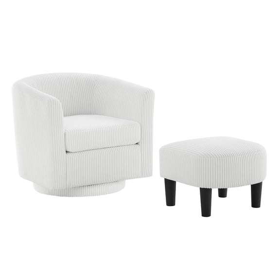 High - Quality Corduroy - Reclining and Swiveling - Bedroom Relaxing - Elegant Design