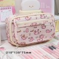 thumbnail image 1 of High Quality Creative Large Capacity Capybara Multi-function 9-layer Pencil Box Pen Bag Pencil Case Stationery Bag PINK, 1 of 8