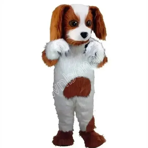 High Quality Cute Dog Mascot Costumes Halloween Cartoon Character Outfit Suit Xmas Outdoor Party Festival Dress Promotional Advertising Clothings